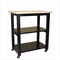 International Concepts Microwave Cart, Black/Natural WC10-185 - alternate 9